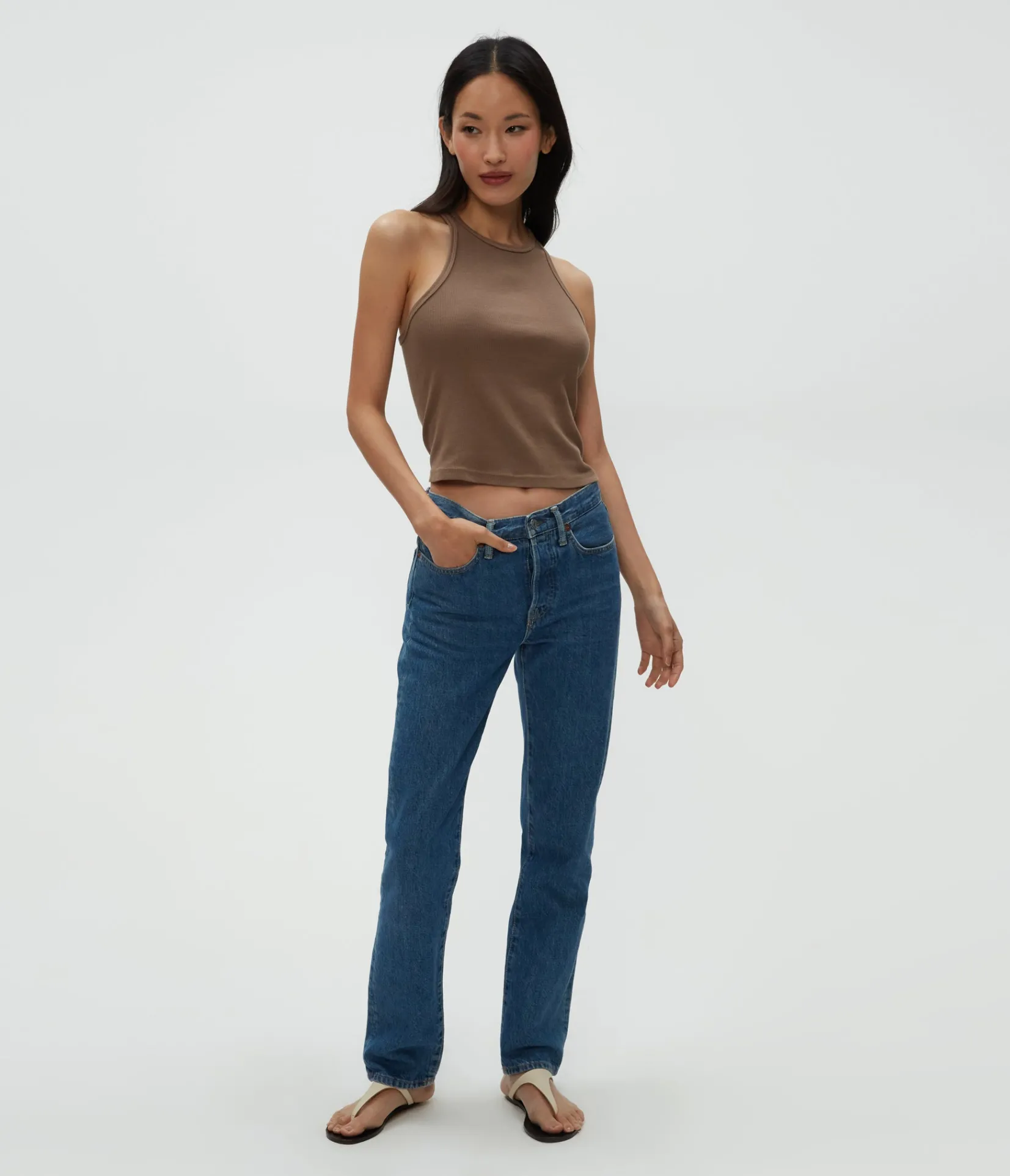 pina_ribbed_halter_tank_75.webp Michael Stars Pina Ribbed Halter Tank- Tank Tops | Ultra Rib T-Shirts