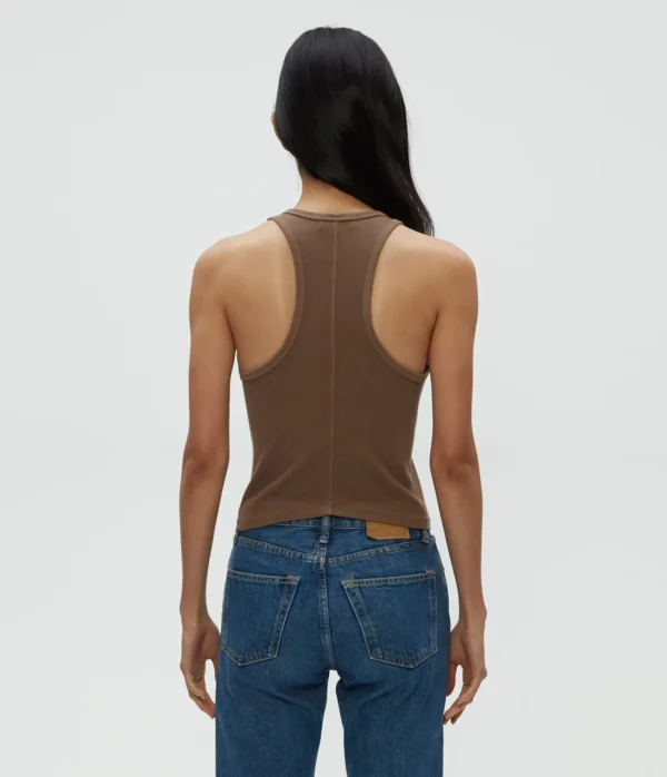 Michael Stars Pina Ribbed Halter Tank- Tank Tops | Ultra Rib T-Shirts