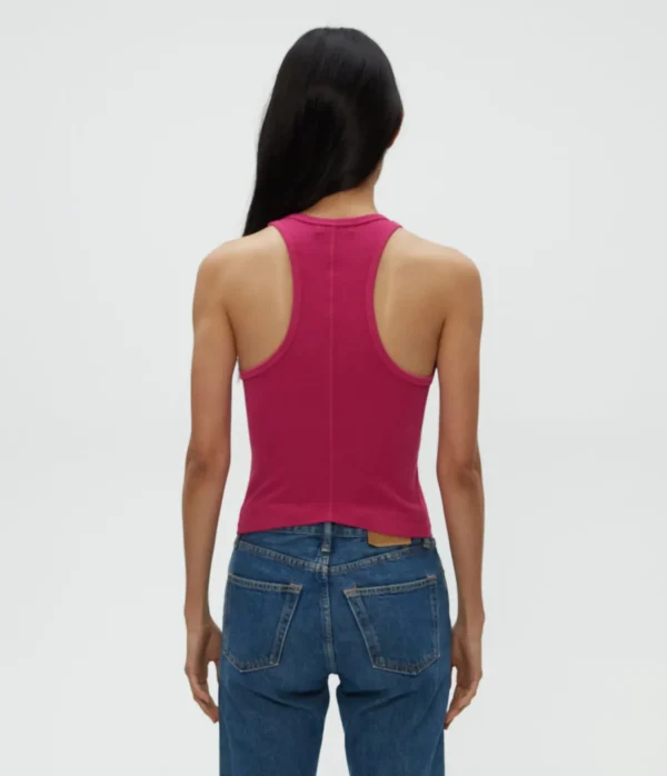 Michael Stars Pina Ribbed Halter Tank- Tank Tops | Ultra Rib T-Shirts