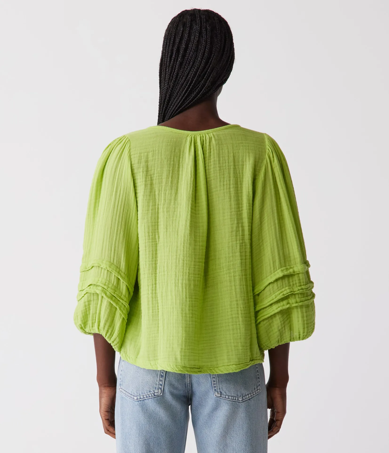 pruitt_balloon_sleeve_top_15.webp Michael Stars Pruitt Balloon Sleeve Top- Tops, Blouses & Shirts