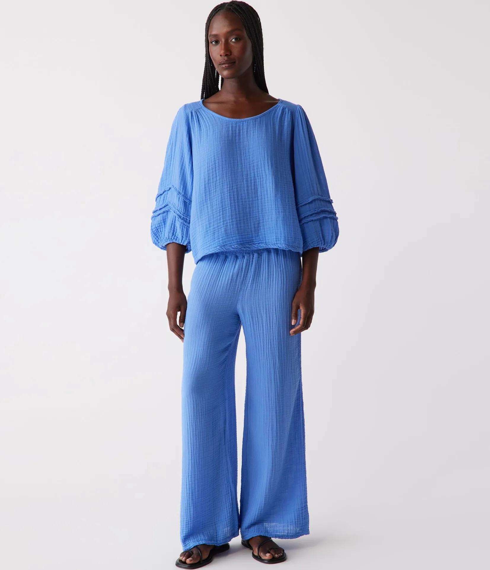pruitt_balloon_sleeve_top_17.webp Michael Stars Pruitt Balloon Sleeve Top- Tops, Blouses & Shirts