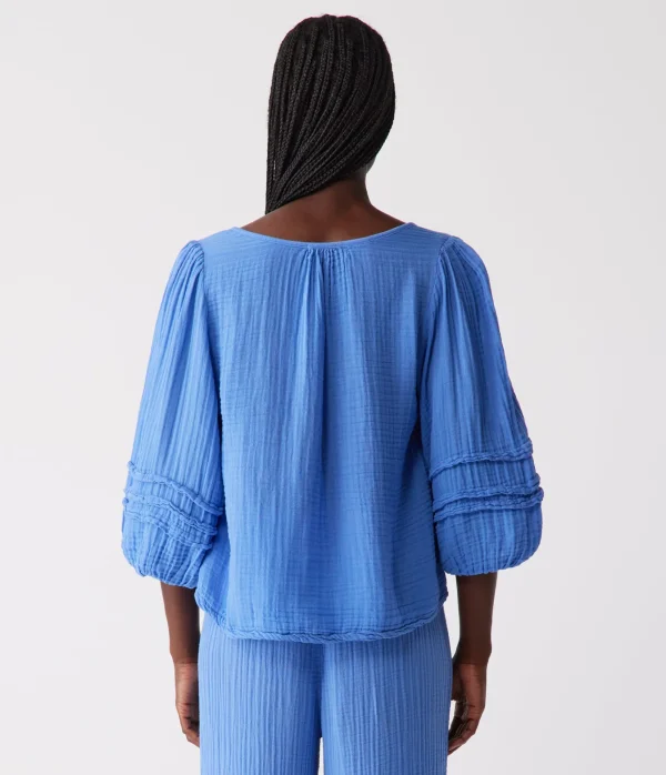 Michael Stars Pruitt Balloon Sleeve Top- Tops, Blouses & Shirts