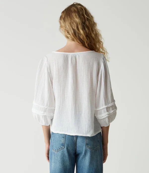 Michael Stars Pruitt Balloon Sleeve Top- Tops, Blouses & Shirts