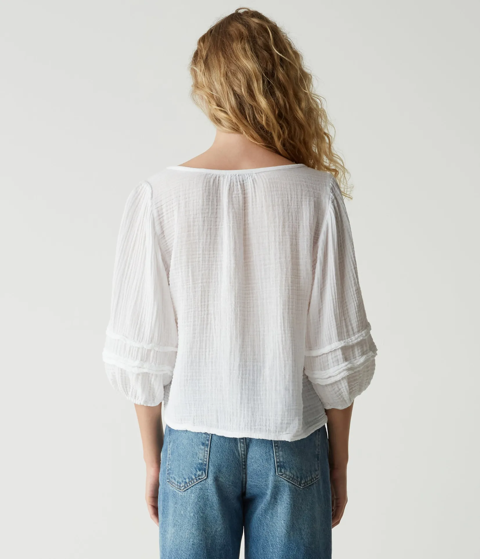 pruitt_balloon_sleeve_top_3.webp Michael Stars Pruitt Balloon Sleeve Top- Tops, Blouses & Shirts