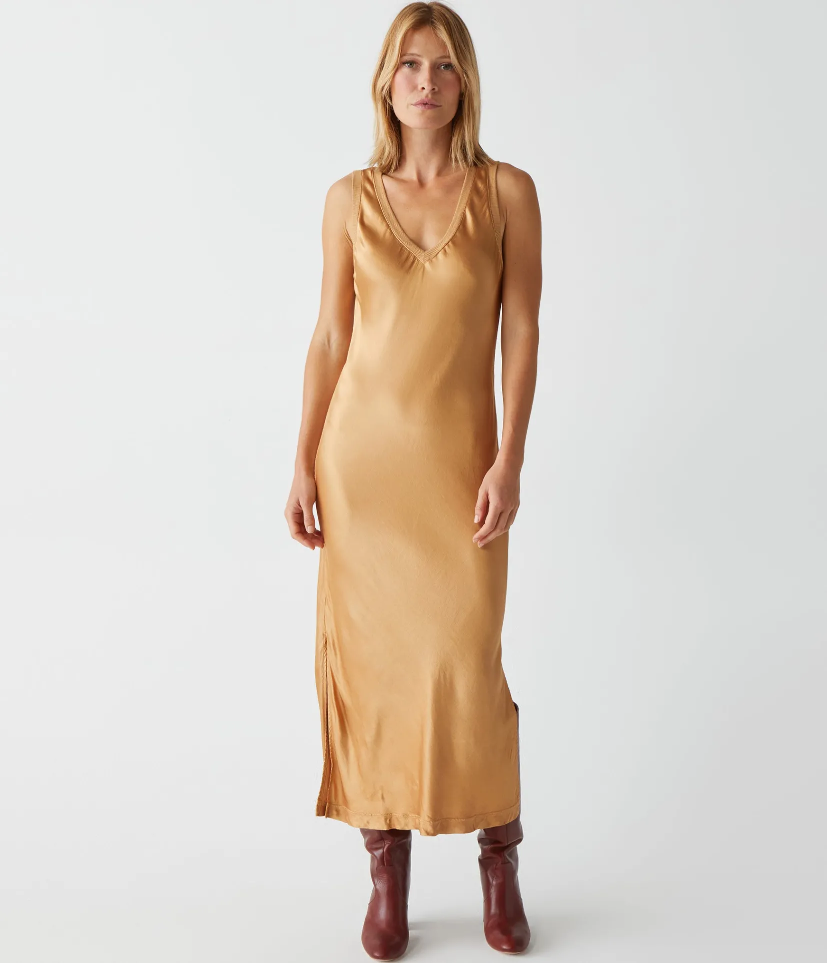 randi_satin_midi_dress_13.webp Michael Stars Randi Satin Midi Dress- Dresses | Midi Dresses