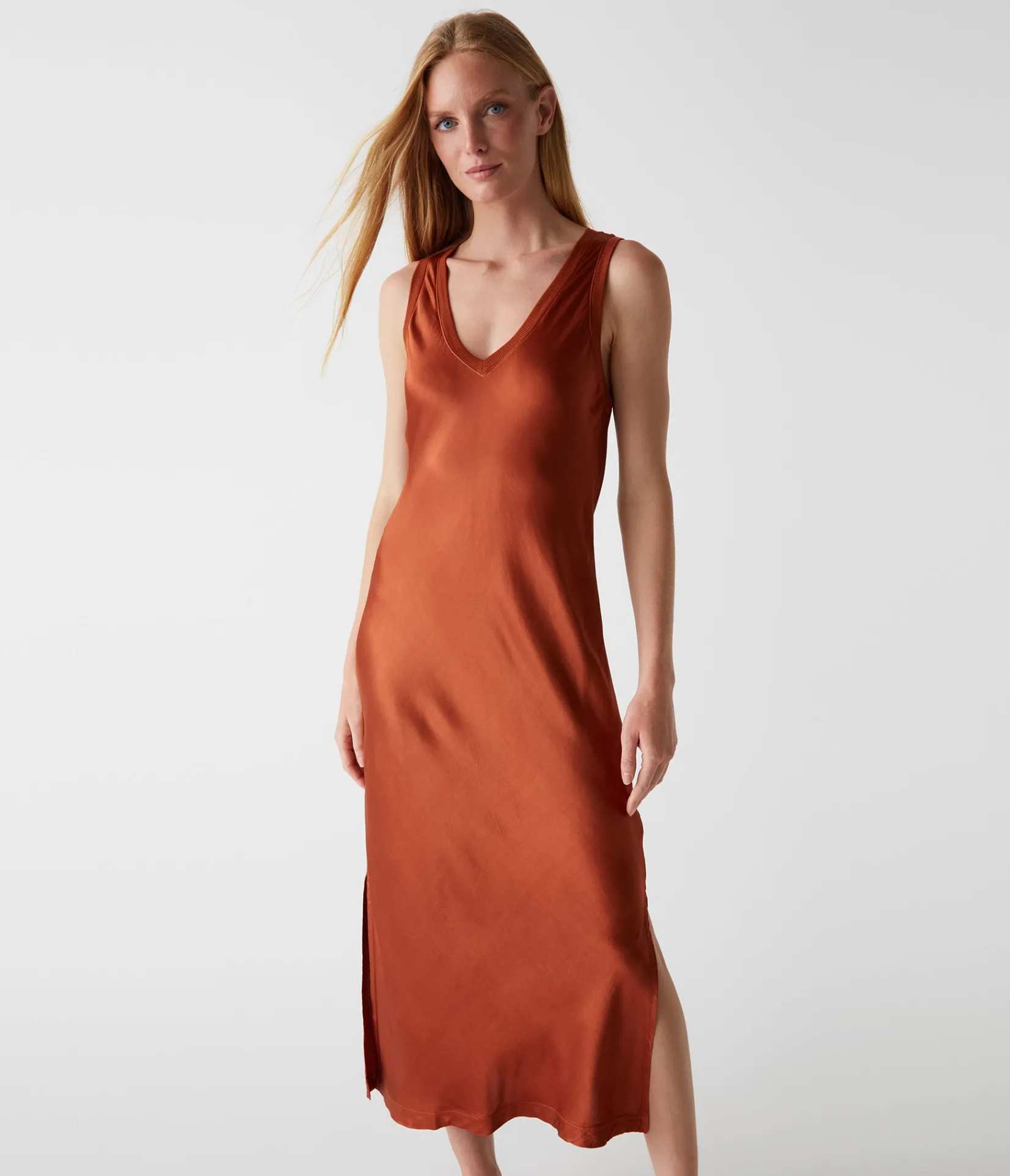 randi_satin_midi_dress_19.webp Michael Stars Randi Satin Midi Dress- Dresses | Midi Dresses
