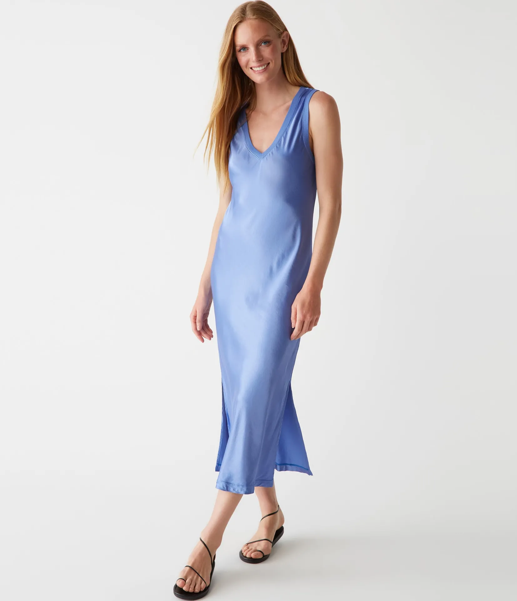 randi_satin_midi_dress_23.webp Michael Stars Randi Satin Midi Dress- Dresses | Midi Dresses