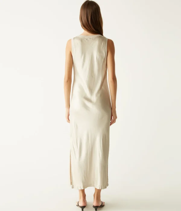 Michael Stars Randi Satin Midi Dress- Dresses | Midi Dresses
