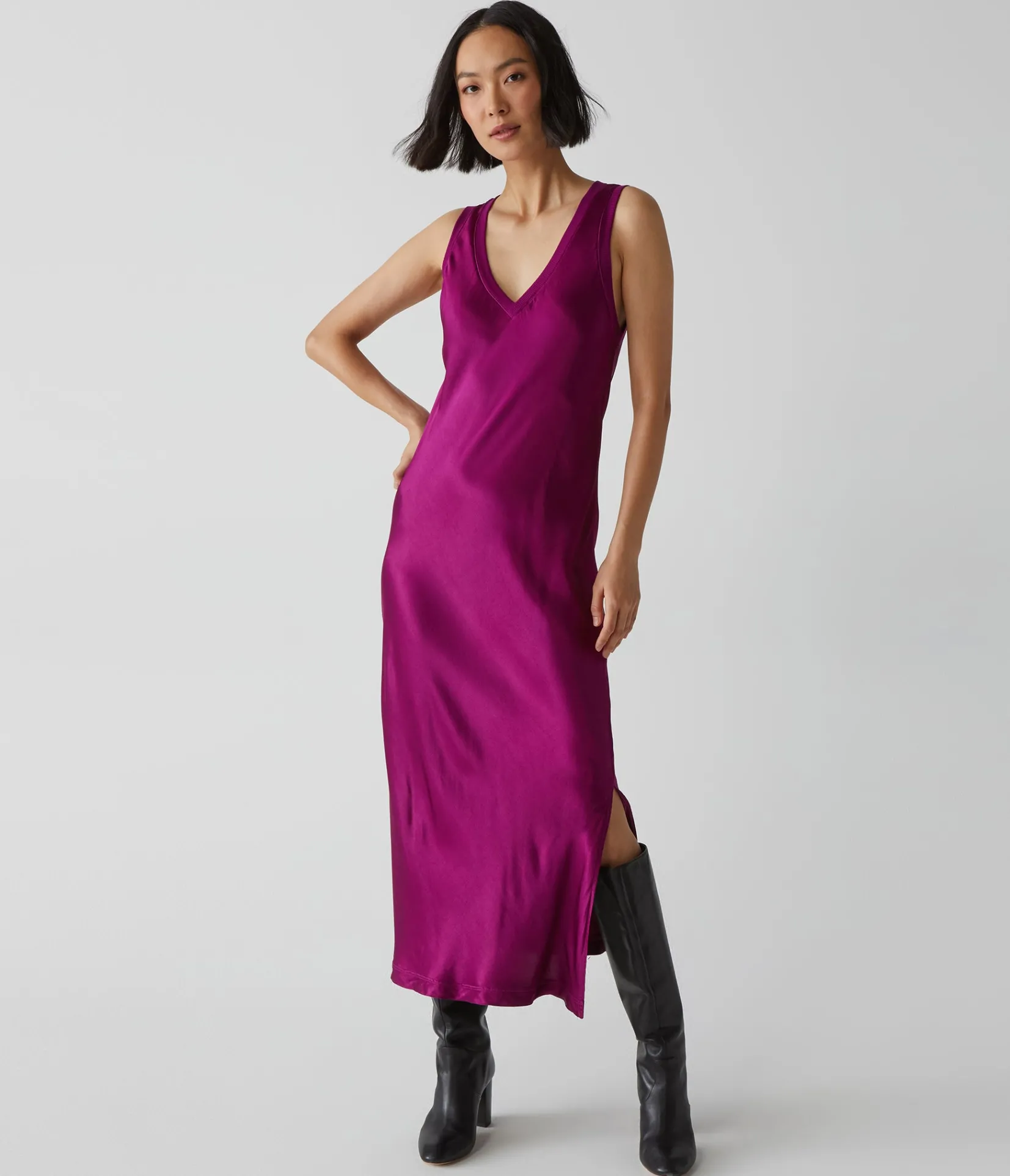 randi_satin_midi_dress_32.webp Michael Stars Randi Satin Midi Dress- Dresses | Midi Dresses