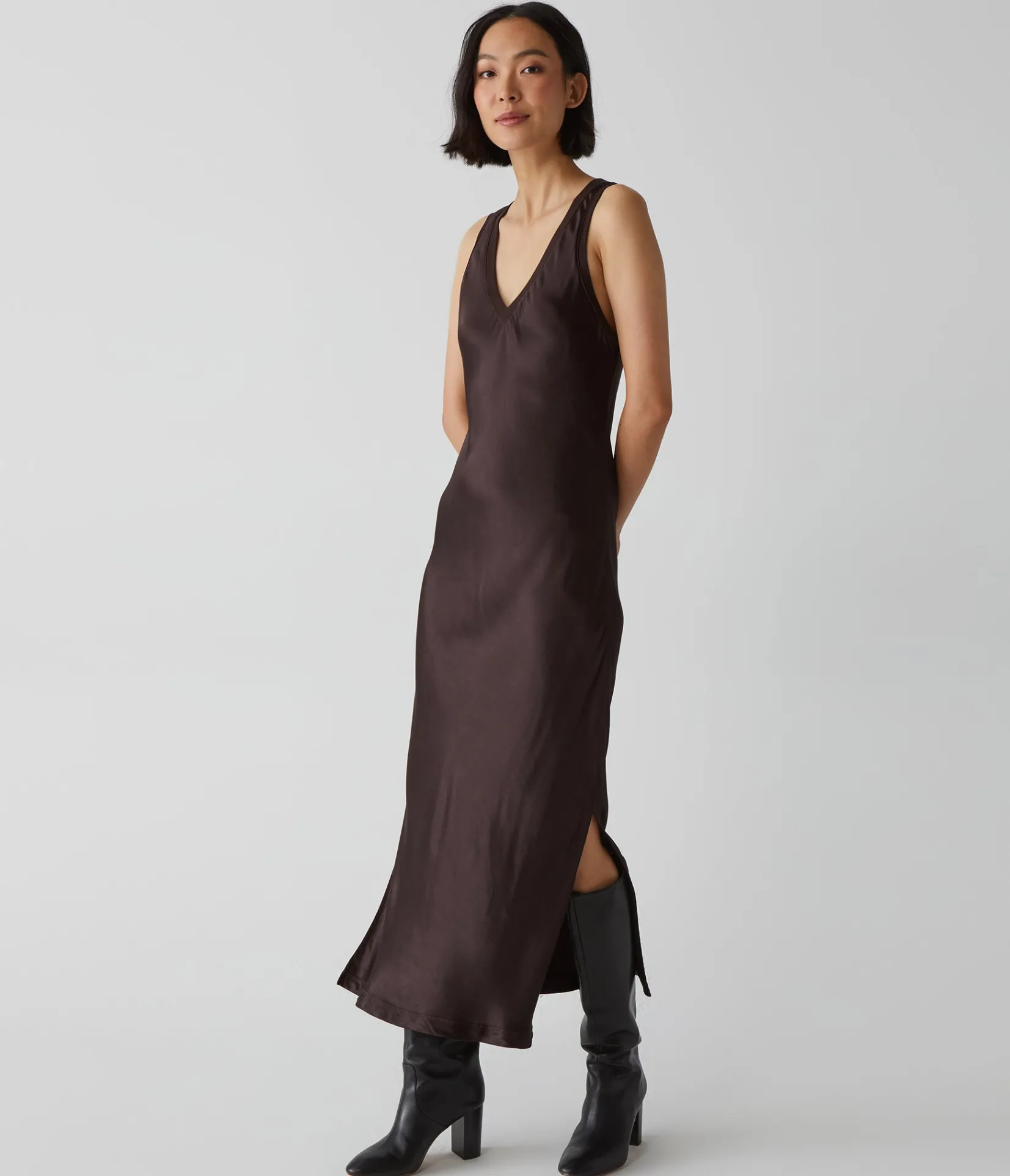 randi_satin_midi_dress_37.webp Michael Stars Randi Satin Midi Dress- Dresses | Midi Dresses