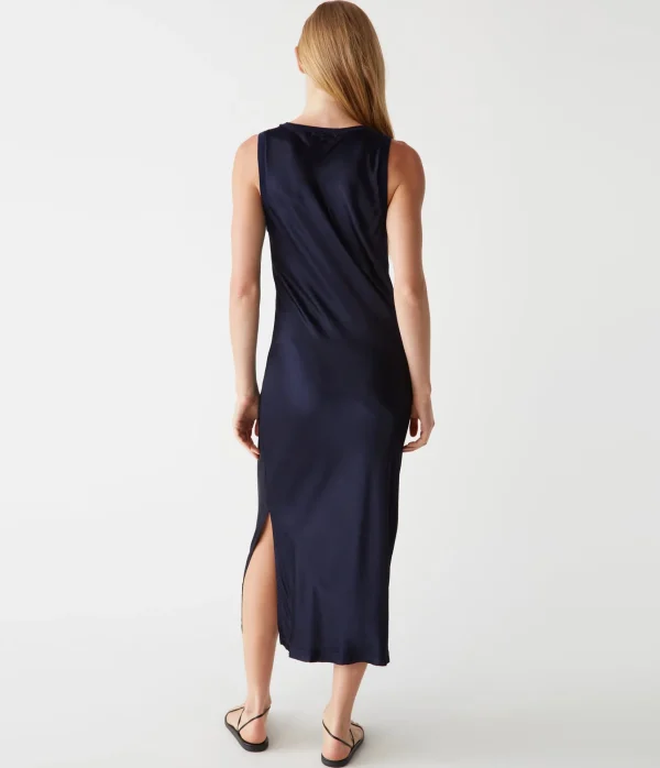 Michael Stars Randi Satin Midi Dress- Dresses | Midi Dresses
