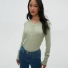 Michael Stars Regan Thermal Henley Tee- T-Shirts | Loungewear