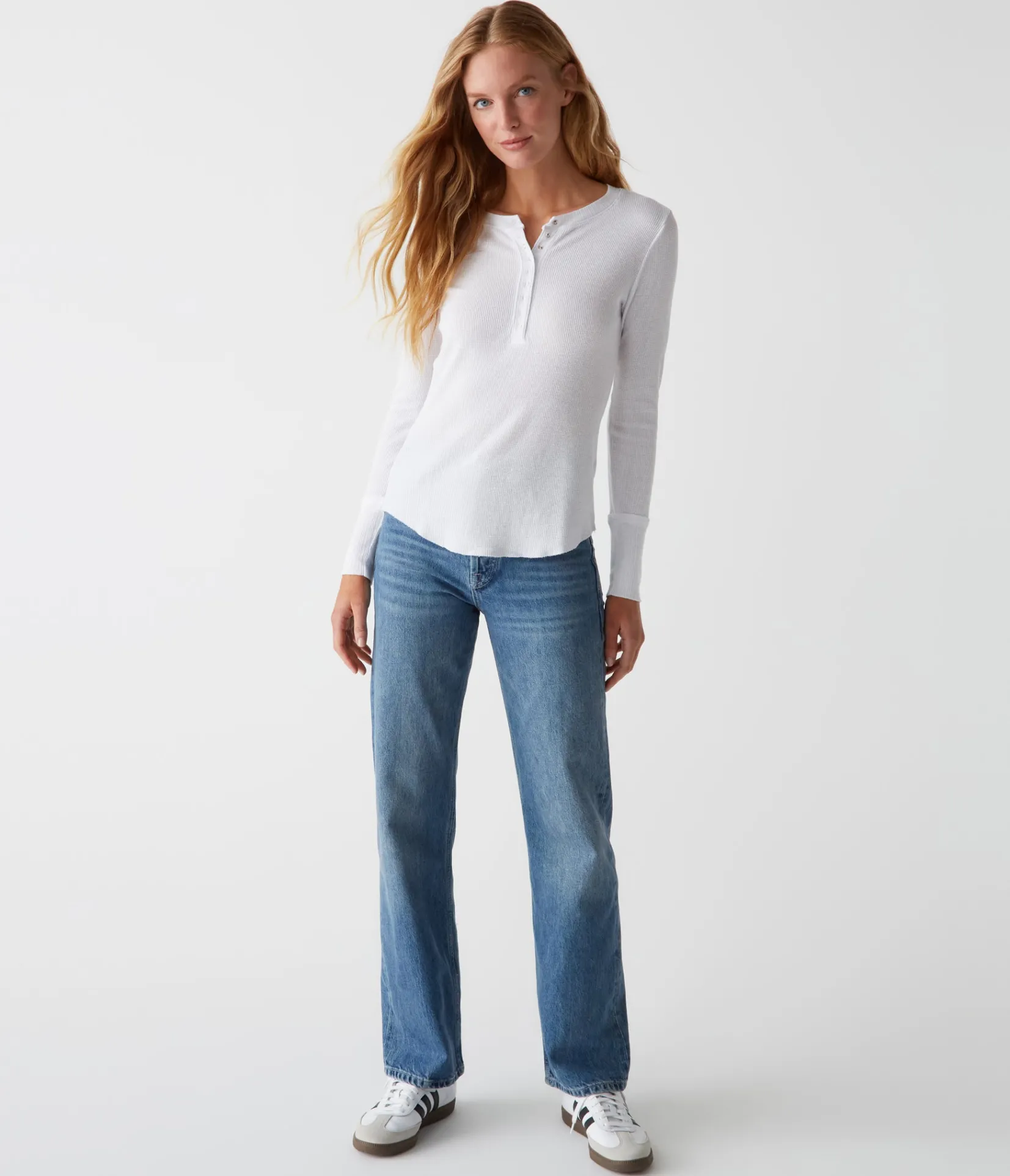regan_thermal_henley_tee_14.webp Michael Stars Regan Thermal Henley Tee- T-Shirts | Loungewear