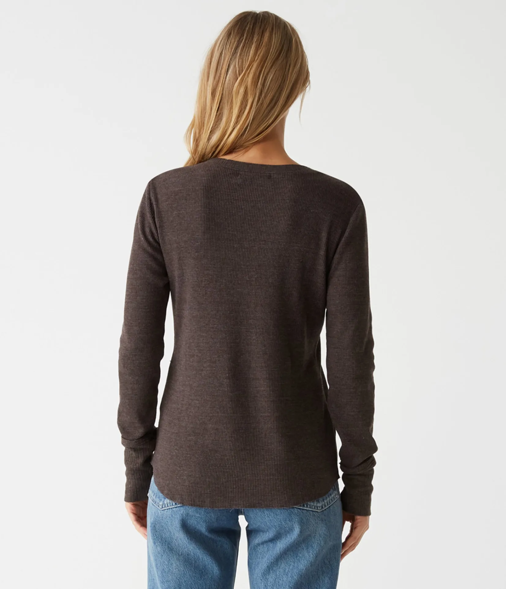 regan_thermal_henley_tee_44.webp Michael Stars Regan Thermal Henley Tee- T-Shirts | Loungewear
