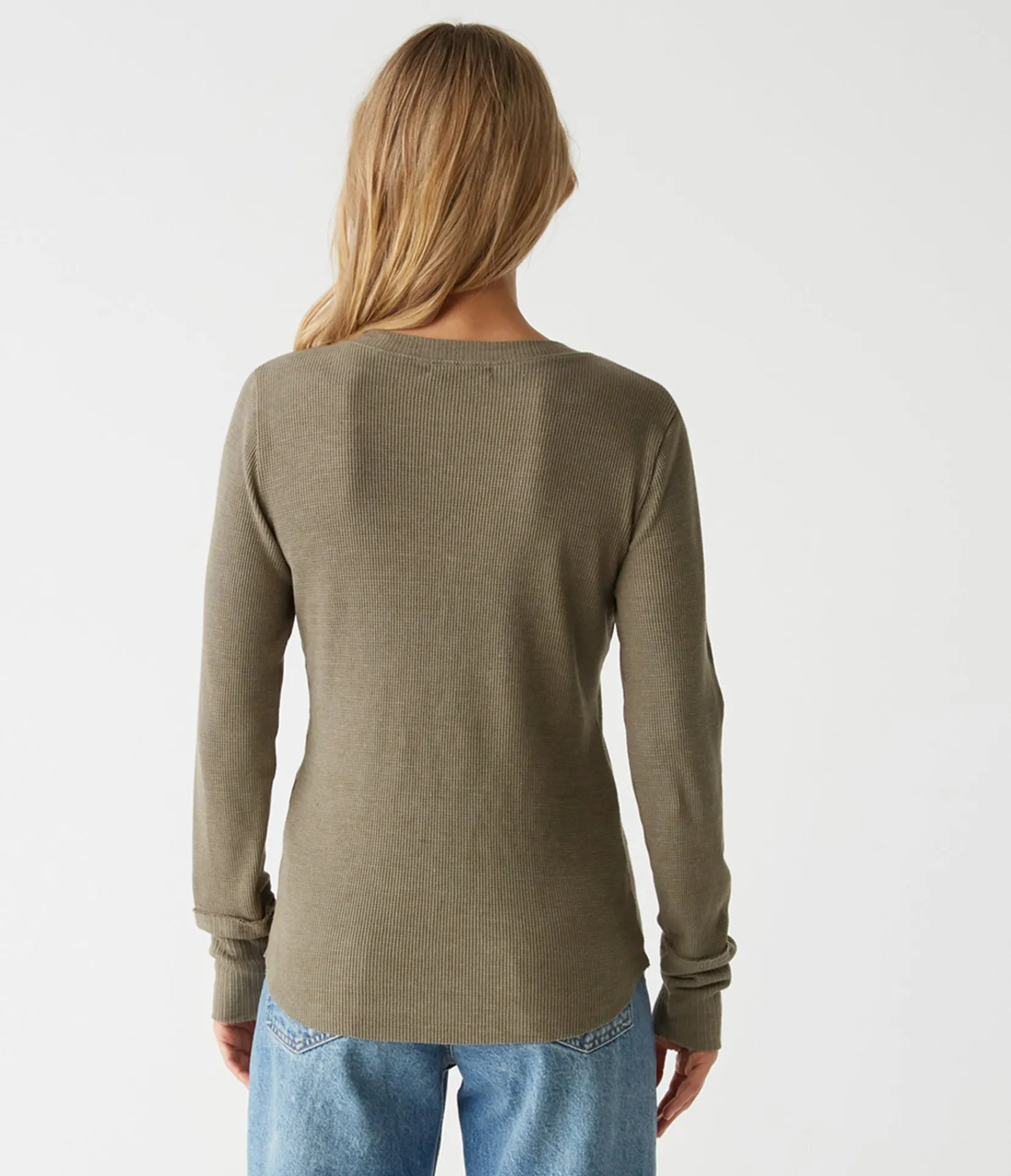 regan_thermal_henley_tee_52.webp Michael Stars Regan Thermal Henley Tee- T-Shirts | Loungewear