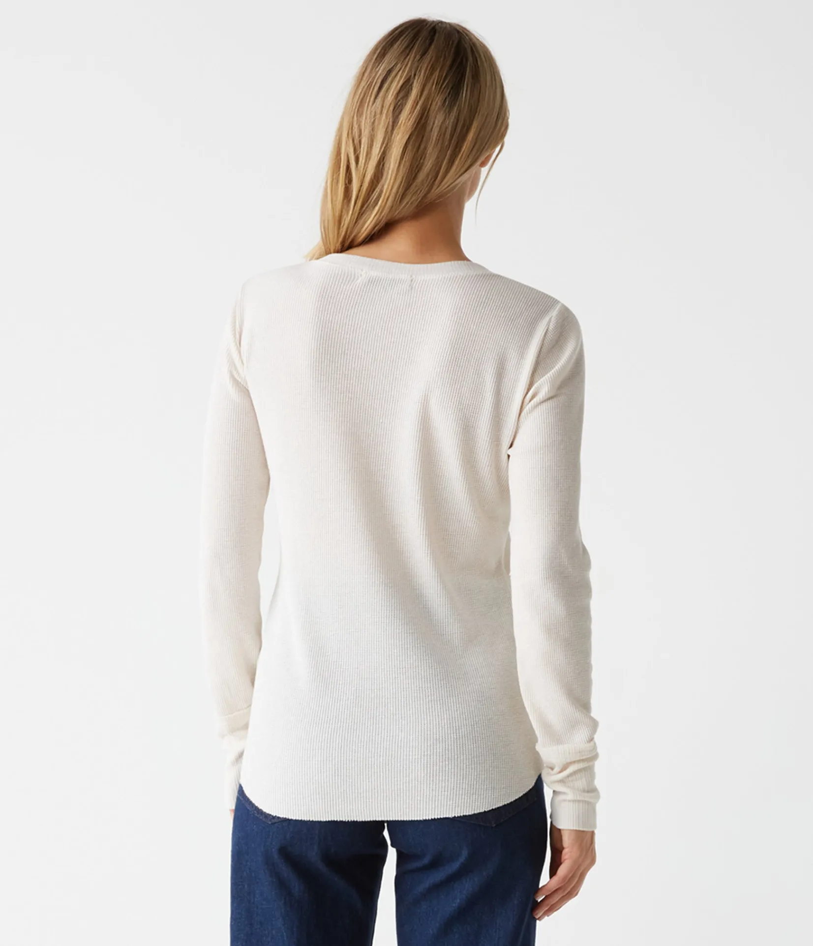 regan_thermal_henley_tee_7.webp Michael Stars Regan Thermal Henley Tee- T-Shirts | Loungewear
