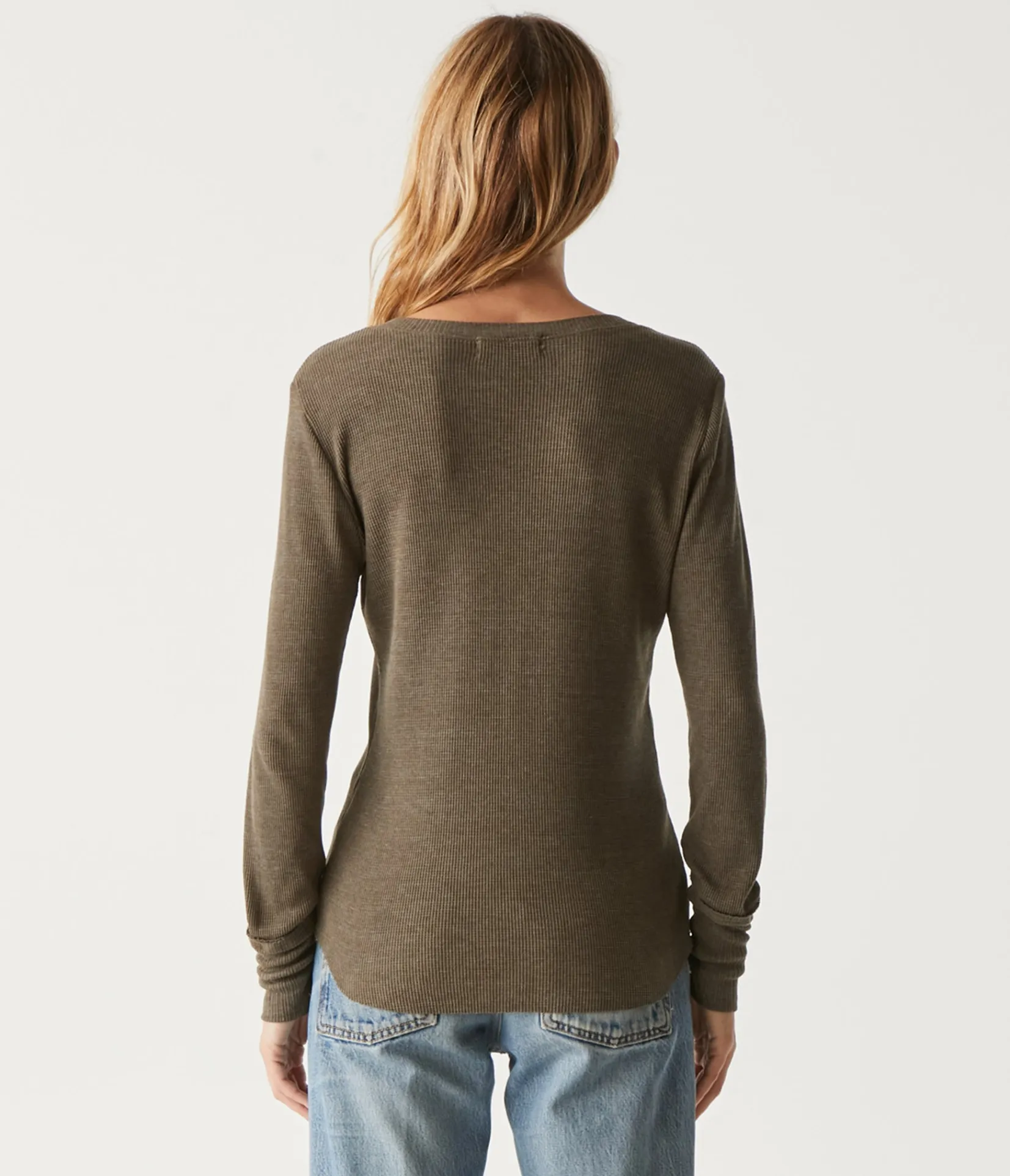 regan_thermal_henley_tee_79.webp Michael Stars Regan Thermal Henley Tee- T-Shirts | Loungewear