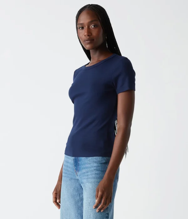 Michael Stars Rico Crew Neck Tee- T-Shirts | Ultra Rib T-Shirts