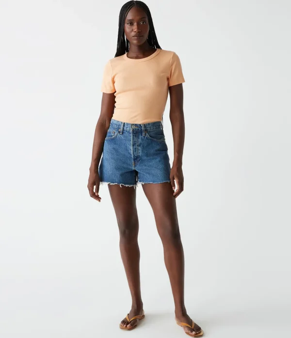 Michael Stars Rico Crew Neck Tee- T-Shirts | Ultra Rib T-Shirts