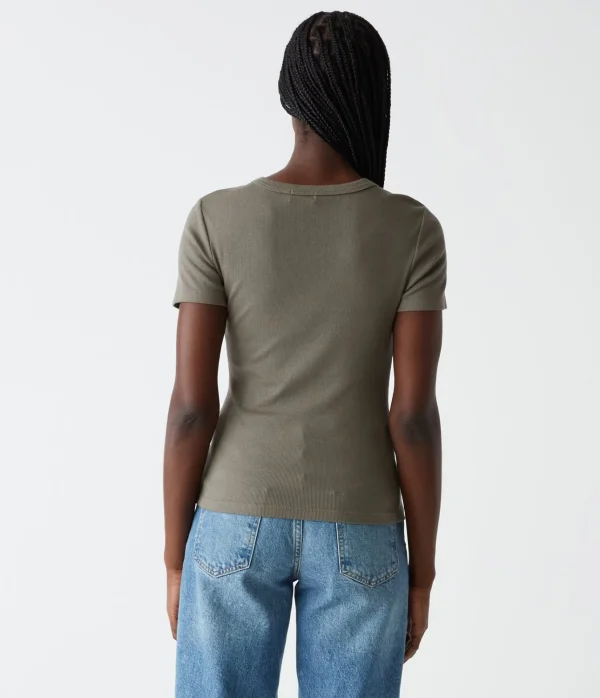 Michael Stars Rico Crew Neck Tee- T-Shirts | Ultra Rib T-Shirts