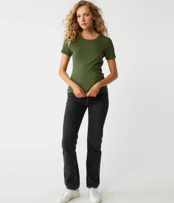 Michael Stars Rico Crew Neck Tee- T-Shirts | Ultra Rib T-Shirts