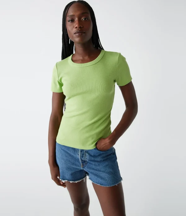 Michael Stars Rico Crew Neck Tee- T-Shirts | Ultra Rib T-Shirts
