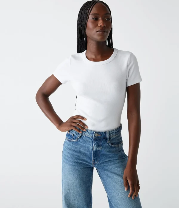 Michael Stars Rico Crew Neck Tee- T-Shirts | Ultra Rib T-Shirts