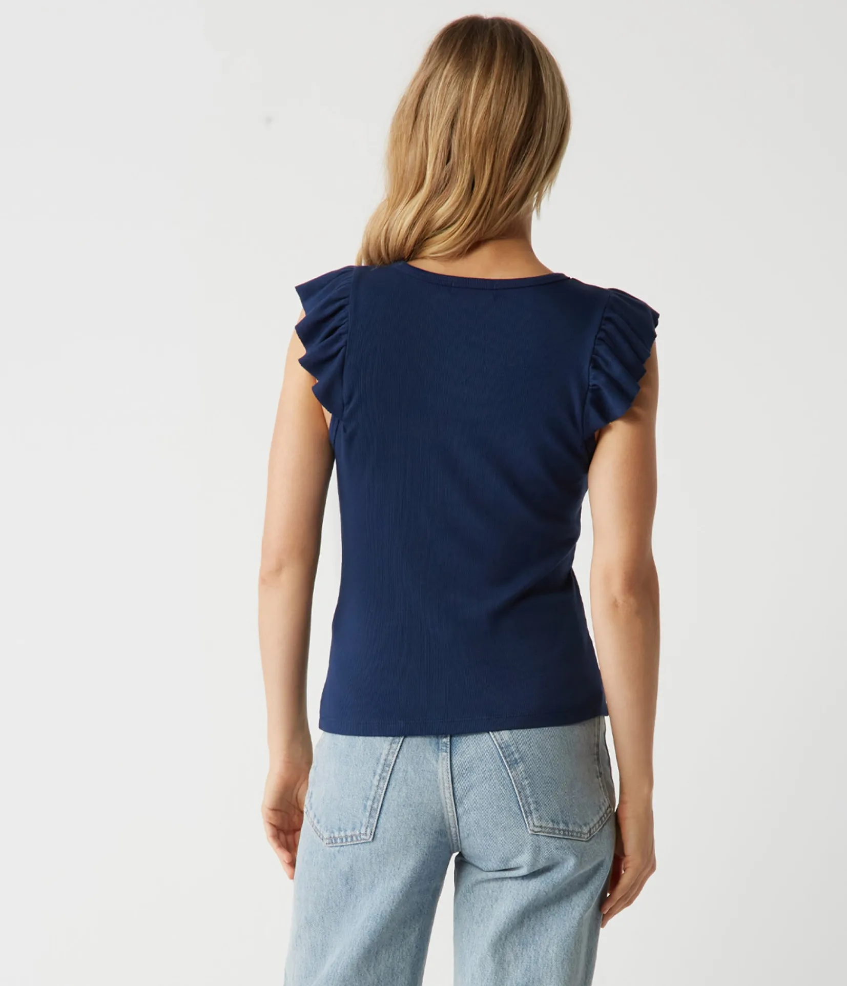 rina_flutter_sleeve_top_11.webp Michael Stars Rina Flutter Sleeve Top- T-Shirts | Tank Tops