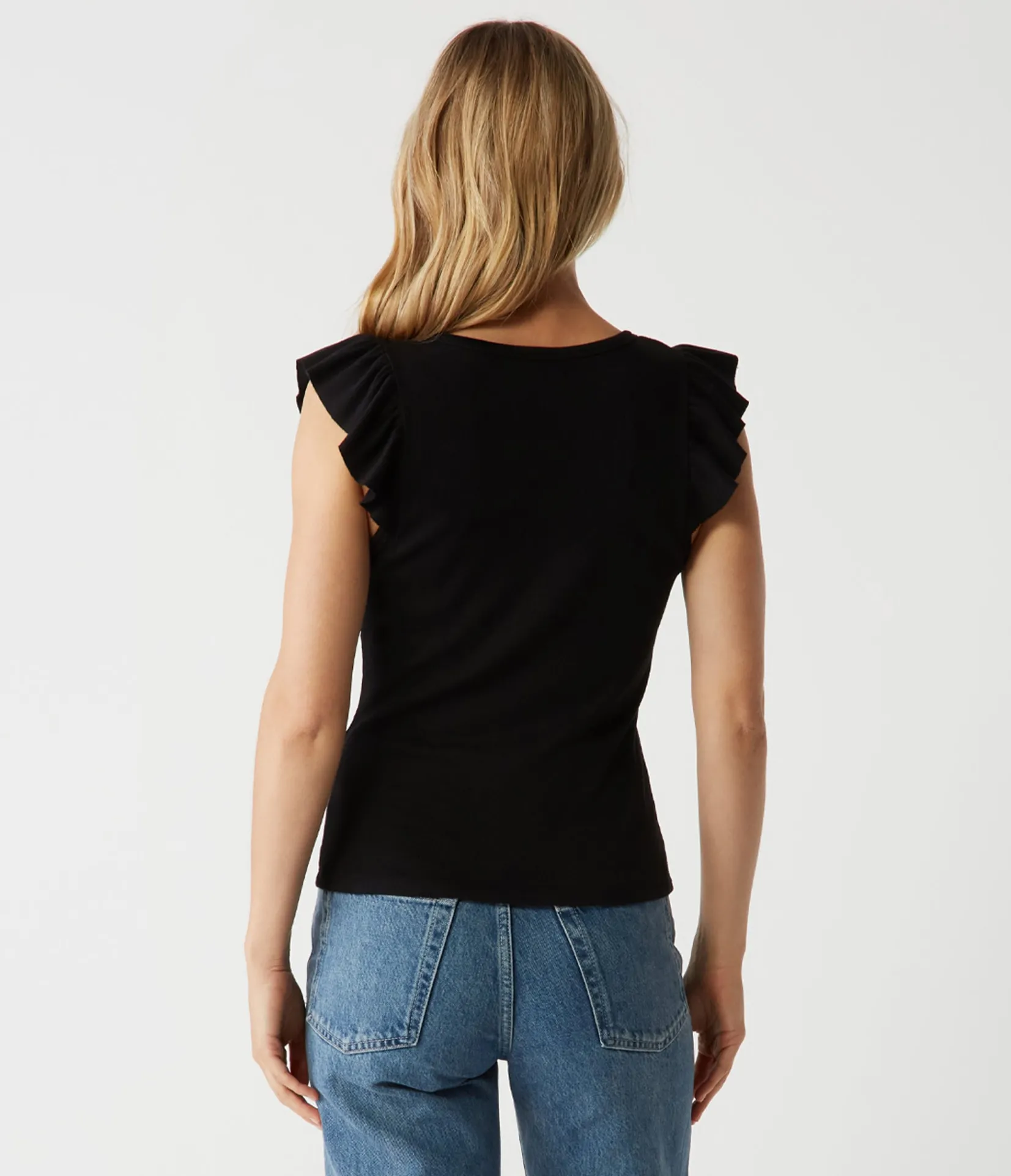rina_flutter_sleeve_top_19.webp Michael Stars Rina Flutter Sleeve Top- T-Shirts | Tank Tops