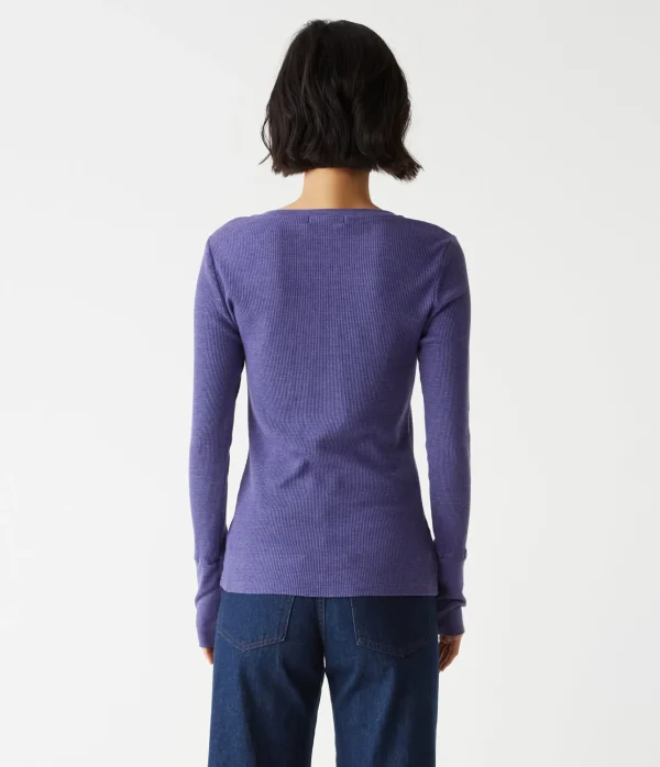 Michael Stars Romeo Thermal V-Neck Tee- T-Shirts | Loungewear