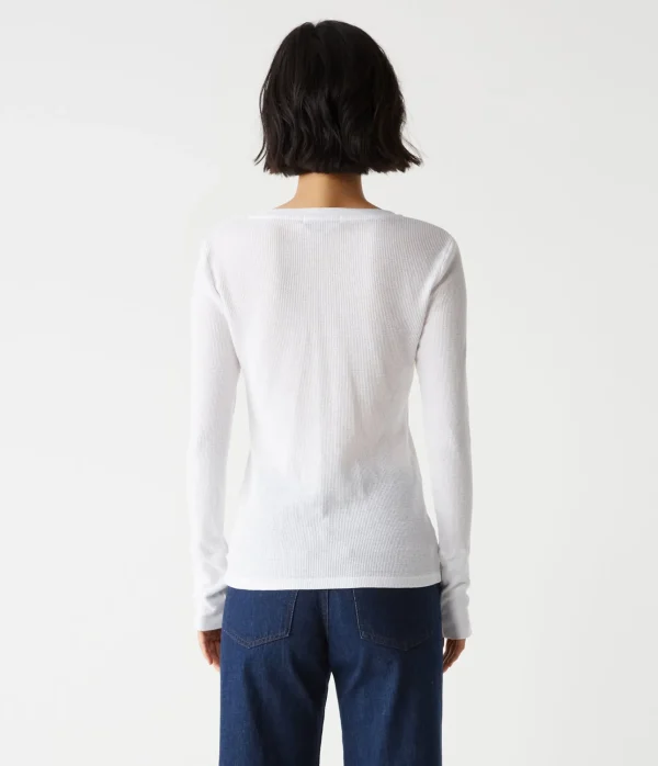 Michael Stars Romeo Thermal V-Neck Tee- T-Shirts | Loungewear