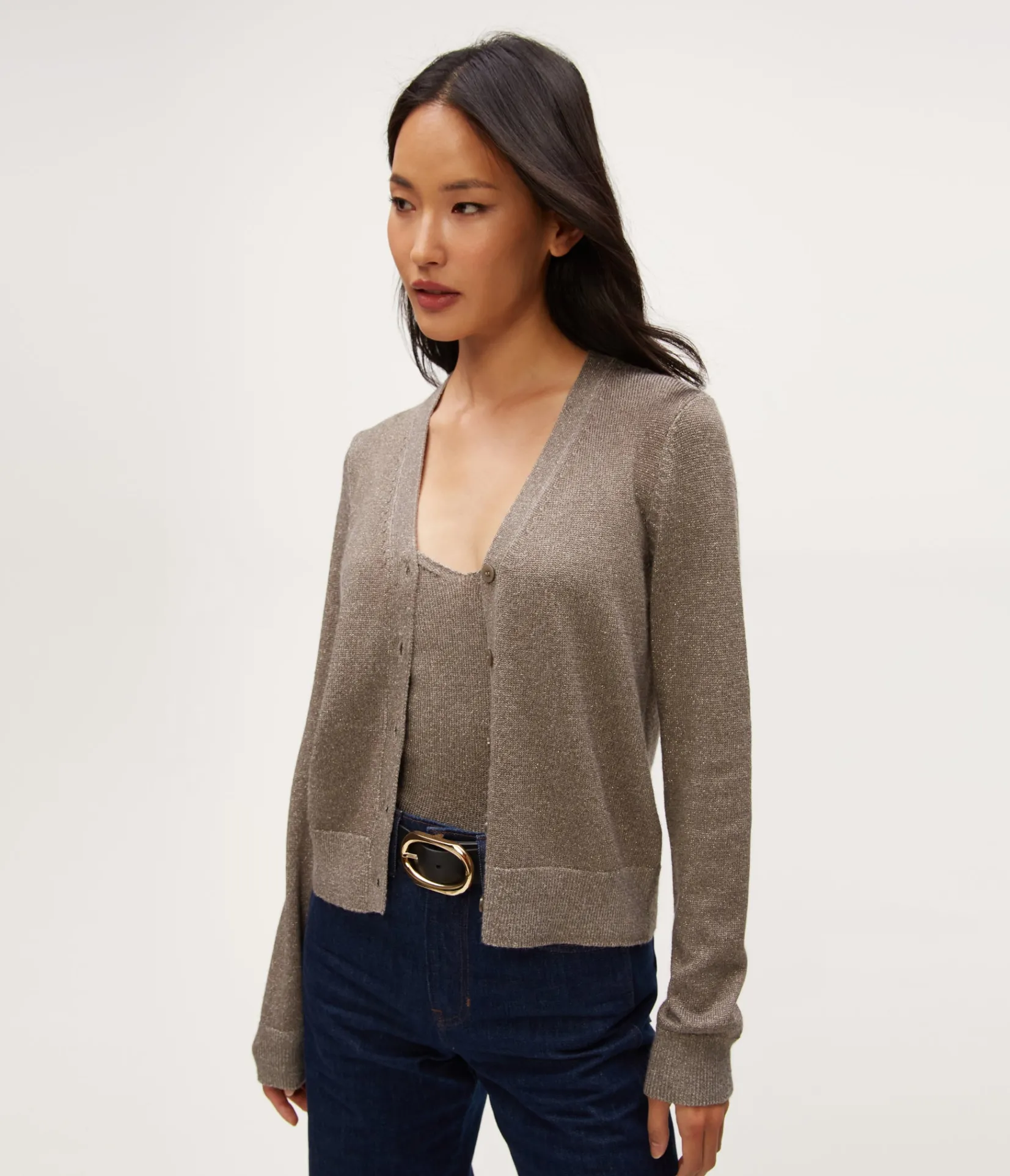 ruiz_metallic_cardigan_0.webp Michael Stars Ruiz Metallic Cardigan- Sweaters & Cardigans