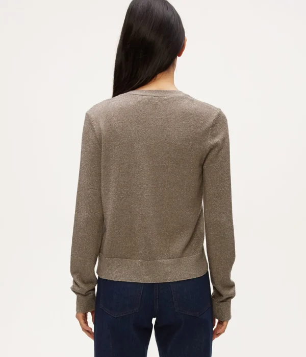 Michael Stars Ruiz Metallic Cardigan- Sweaters & Cardigans