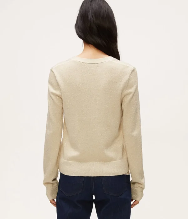 Michael Stars Ruiz Metallic Cardigan- Sweaters & Cardigans