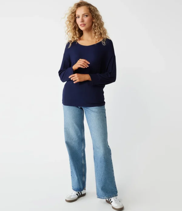 Michael Stars Russo Relaxed Fit Top- T-Shirts
