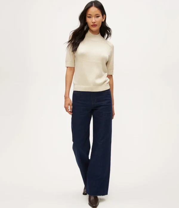 Michael Stars Sabel Metallic Sweater- Sweaters & Cardigans