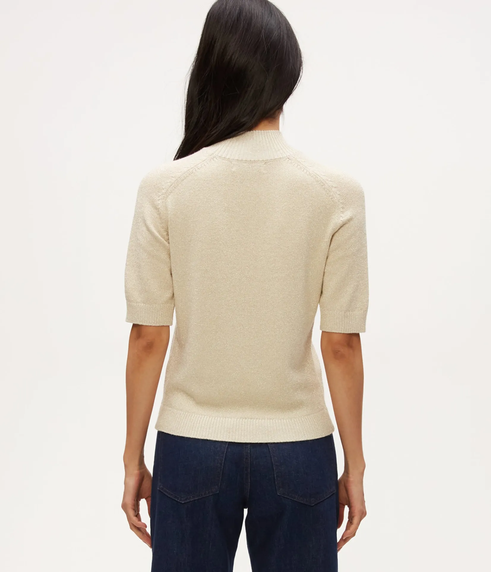 sabel_metallic_sweater_3.webp Michael Stars Sabel Metallic Sweater- Sweaters & Cardigans