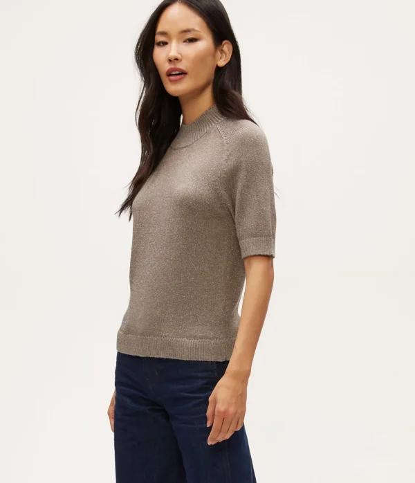 Michael Stars Sabel Metallic Sweater- Sweaters & Cardigans