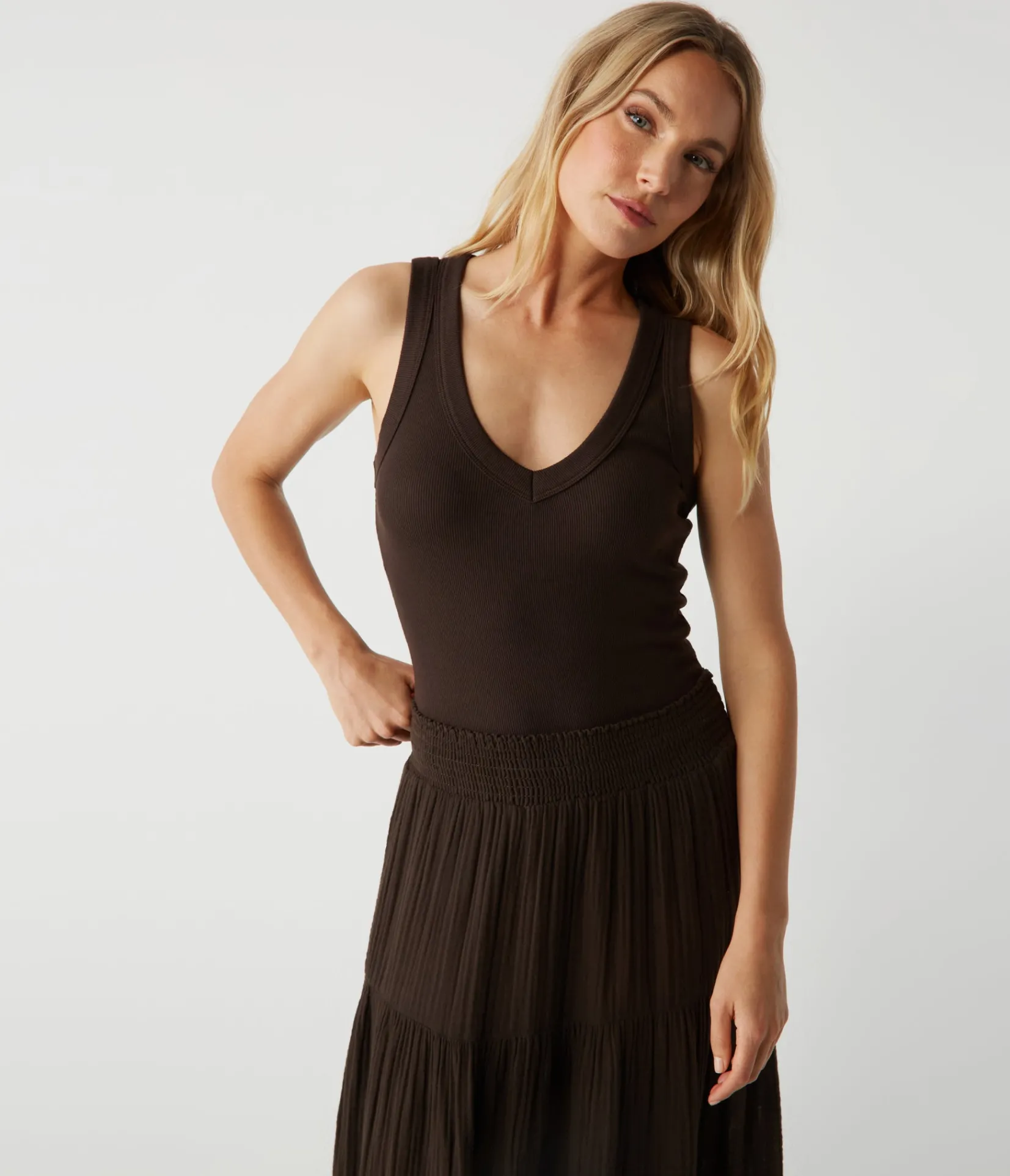 sandy_gauze_skirt_13.webp Michael Stars Sandy Gauze Skirt- Dresses | Pants, Shorts & Skirts