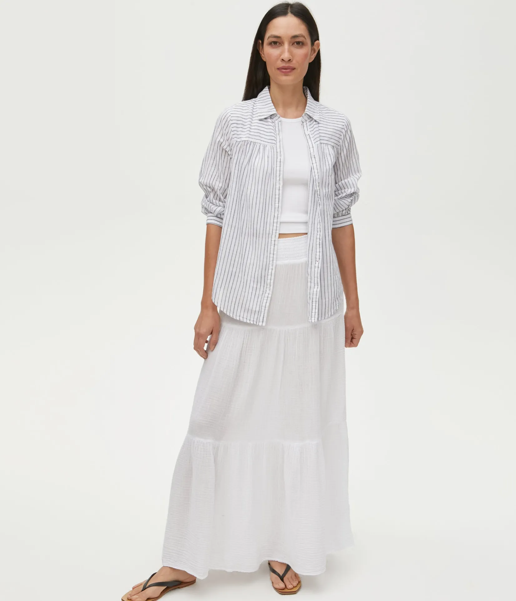 sandy_gauze_skirt_16.webp Michael Stars Sandy Gauze Skirt- Dresses | Pants, Shorts & Skirts