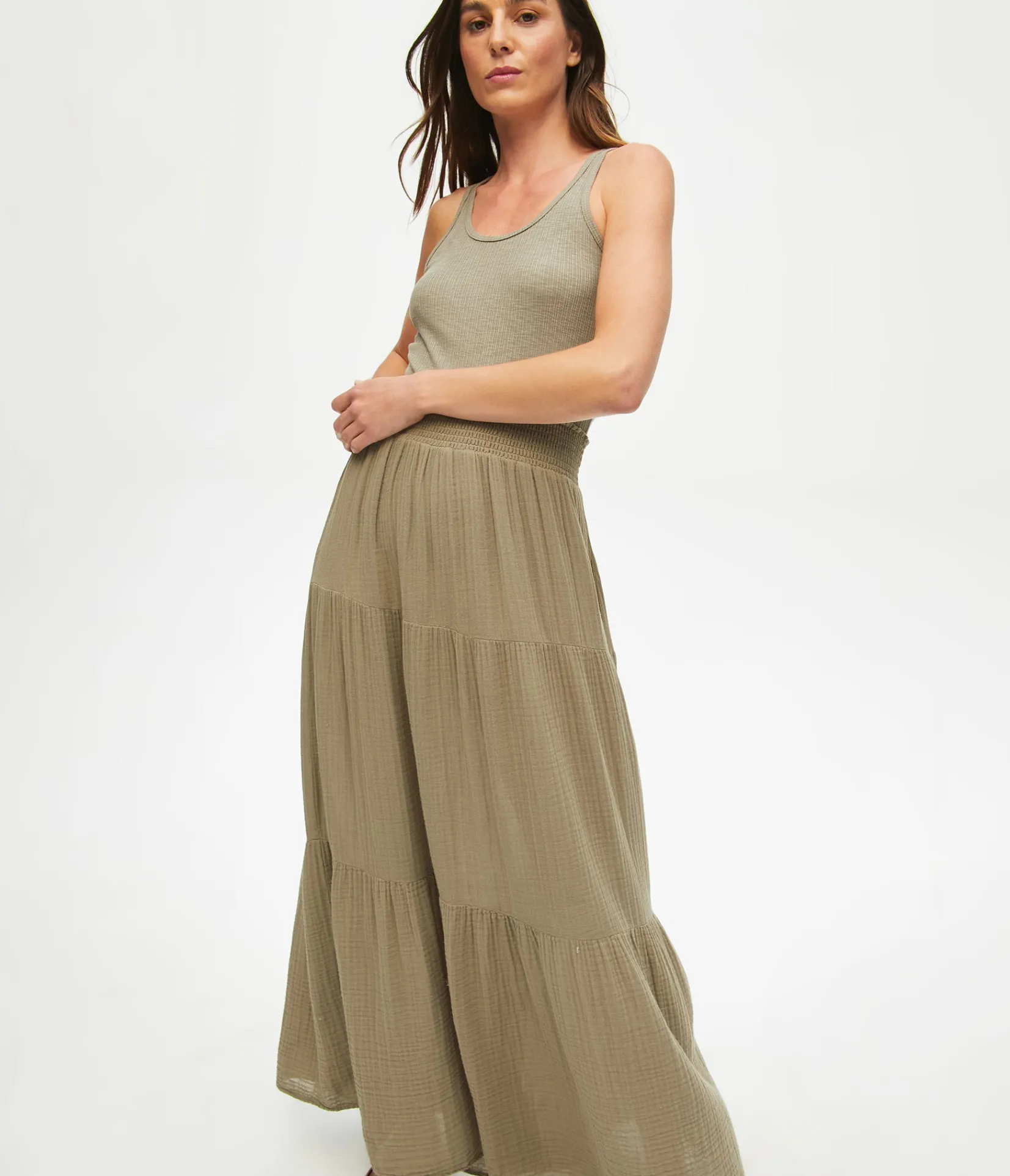 sandy_gauze_skirt_20.webp Michael Stars Sandy Gauze Skirt- Dresses | Pants, Shorts & Skirts