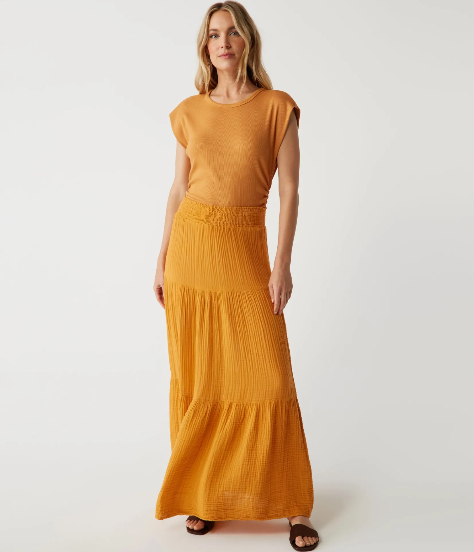 sandy_gauze_skirt_4.webp Michael Stars Sandy Gauze Skirt- Dresses | Pants, Shorts & Skirts