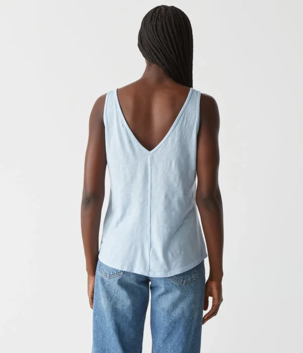 Michael Stars Scarlett V-Neck Tank- Tank Tops | Supima Cotton T-Shirts