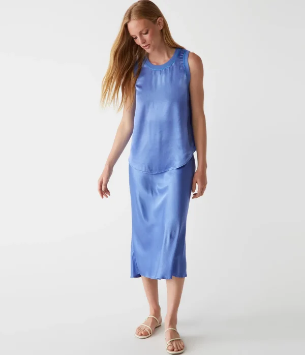 Michael Stars Shay Satin Tank- Tops, Blouses & Shirts
