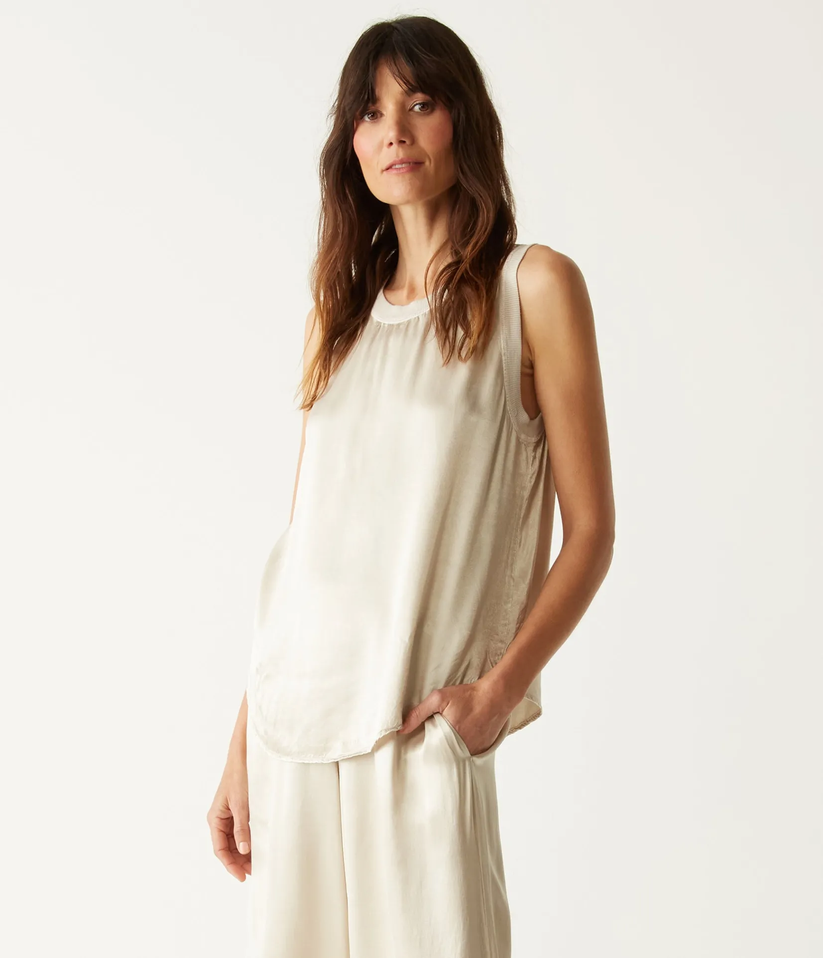 shay_satin_tank_24.webp Michael Stars Shay Satin Tank- Tops, Blouses & Shirts