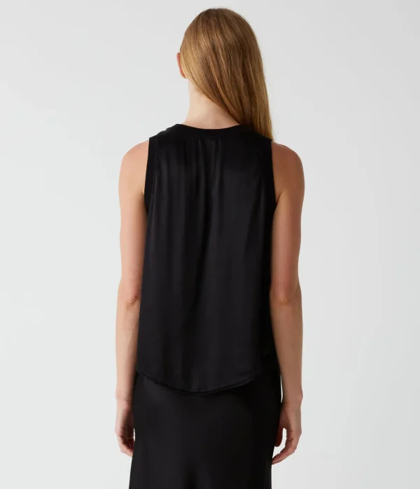Michael Stars Shay Satin Tank- Tops, Blouses & Shirts