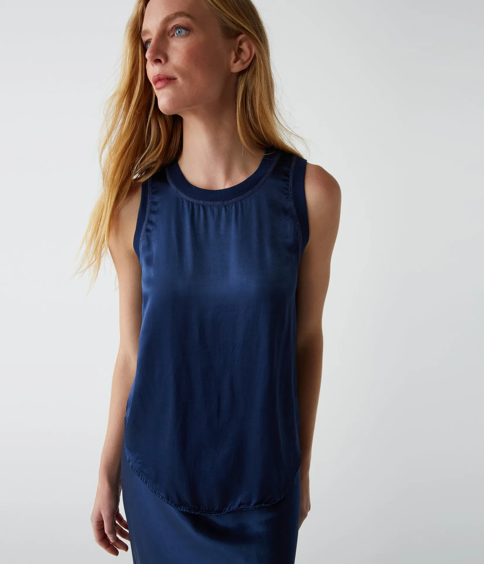 shay_satin_tank_32.webp Michael Stars Shay Satin Tank- Tops, Blouses & Shirts
