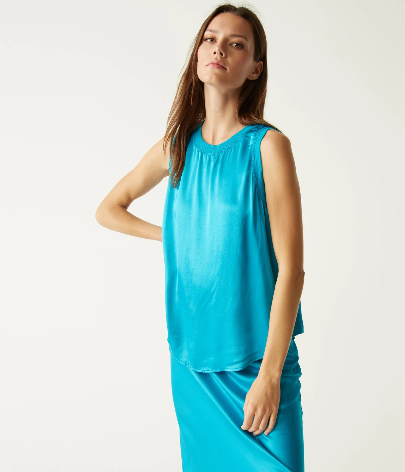 shay_satin_tank_4.webp Michael Stars Shay Satin Tank- Tops, Blouses & Shirts