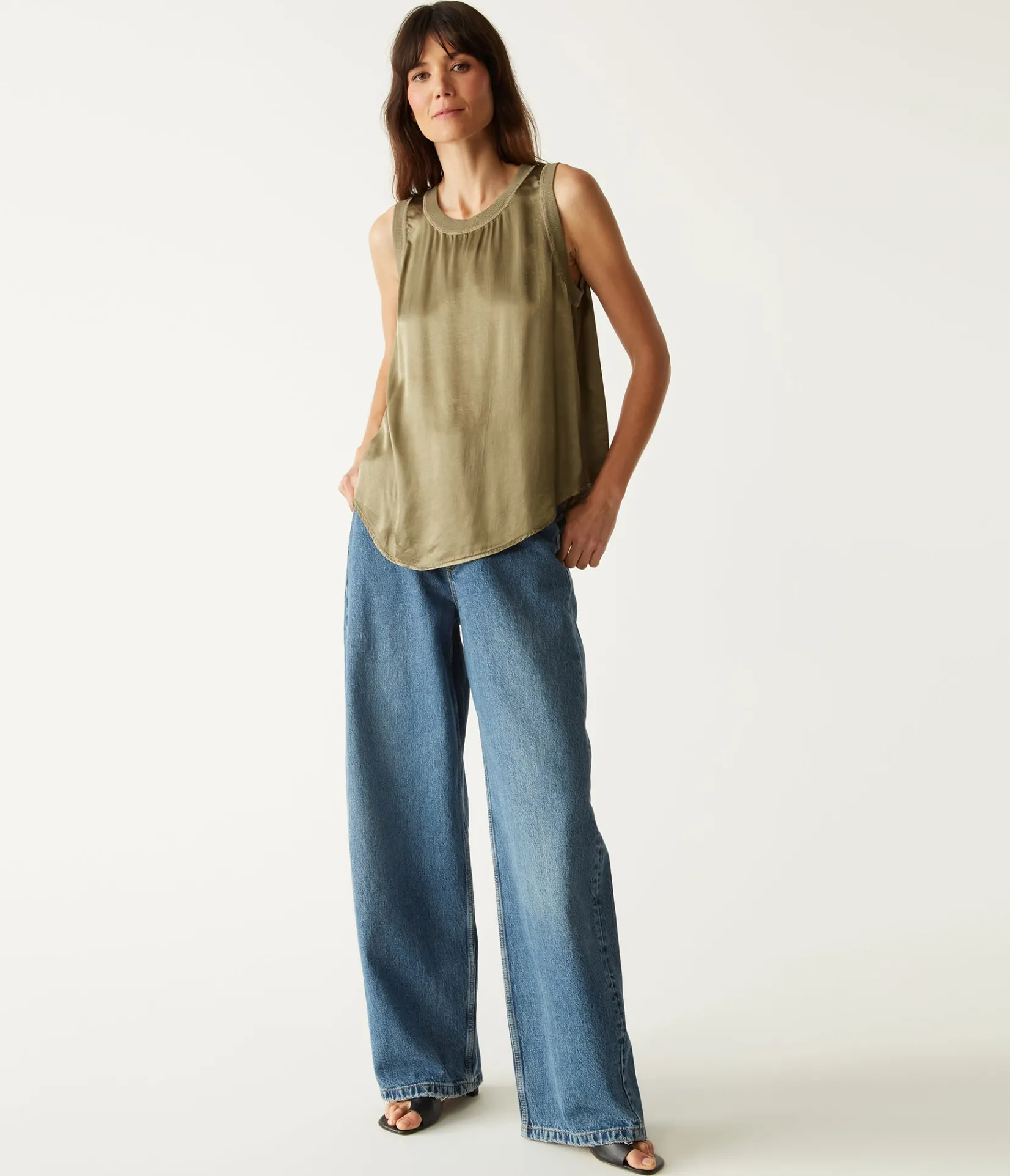 shay_satin_tank_9.webp Michael Stars Shay Satin Tank- Tops, Blouses & Shirts