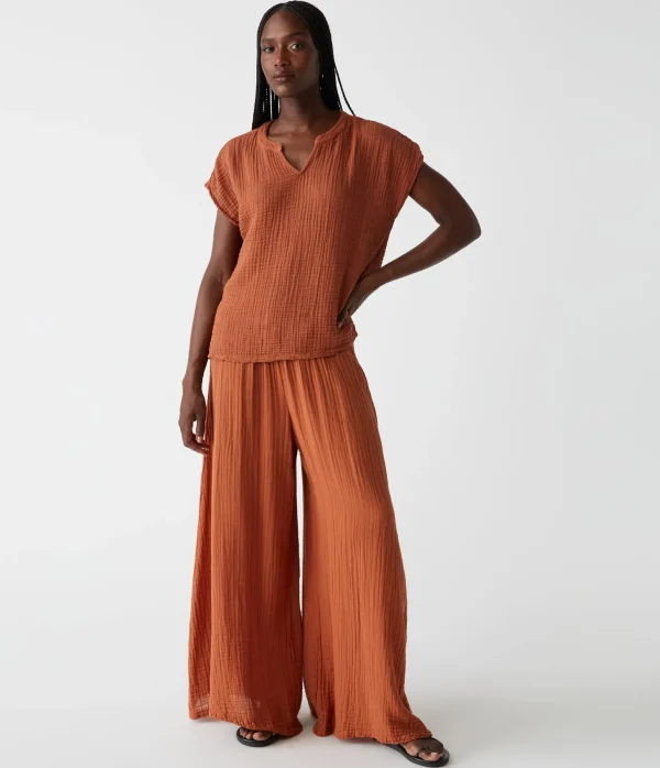 Michael Stars Simba Smocked Waist Pant- Pants, Shorts & Skirts